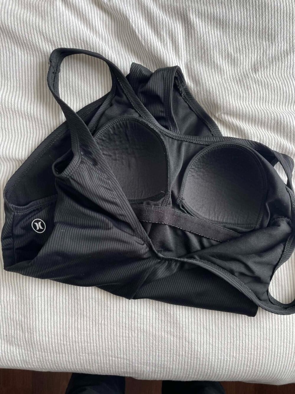 Hurley Ribbed Scoop Back One Piece Black Medium - Picture 5 of 10